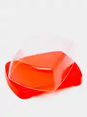 Алый масленка с крышкой, для сливочного масла, пластиковая посуда, контейнер для еды сервировки
