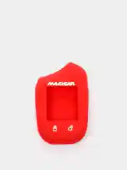 Красный чехол для брелка сигнализации Scher-khan Magicar 13/14, силиконовый
