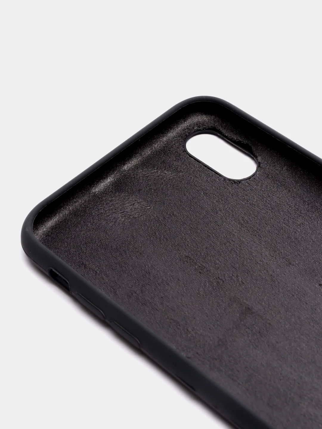Угольный чехол Silicone Case силиконовый с микрофиброй IPhone 5/5s/SE 6/6s 7/8 7+/8+ X/XS / 11 / 12