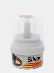 Ледяной крем-краска для обуви c  губкой Silver/крем-блеск 50 мл