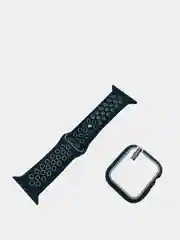 Тёмно-серый ремешок, бампер и стекло Apple Watch Classic 38 40 42 44 mm Series 1, 2, 3, 4, 5, 6, SE