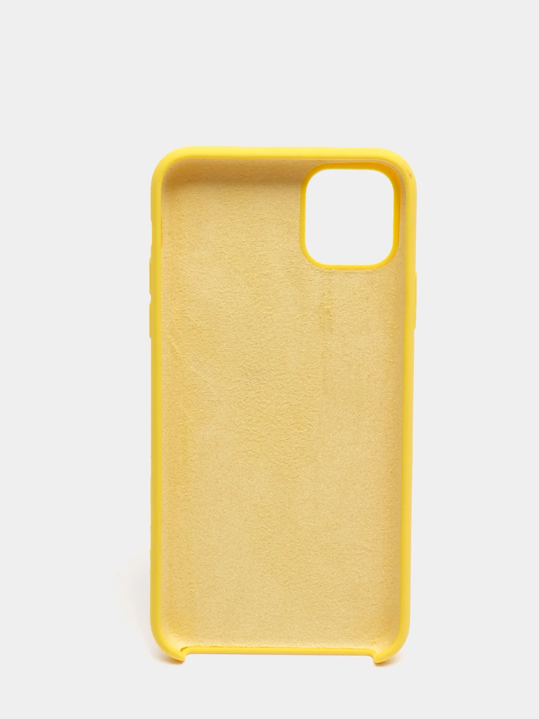 Желтый чехол Silicone Case силиконовый с микрофиброй IPhone 5/5s/SE 6/6s 7/8 7+/8+ X/XS / 11 / 12