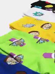 Белый носки высокие мужские унисекс с принтом мультфильм "Rick and Morty" носочки женские