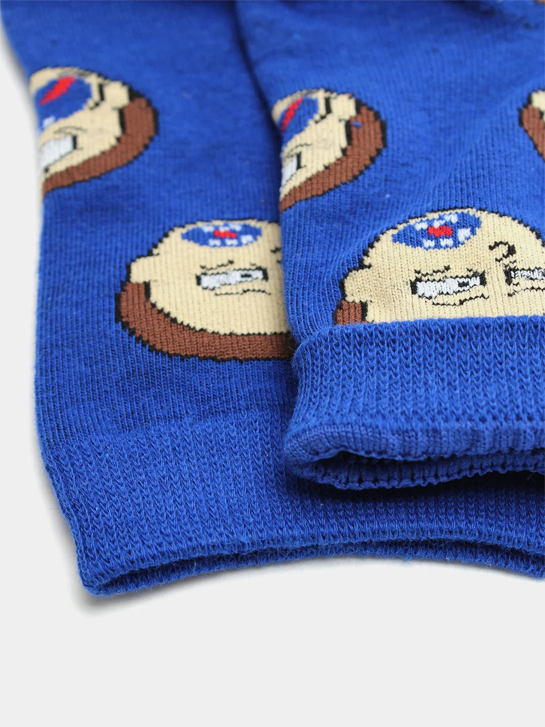 Индиго носки высокие мужские унисекс с принтом мультфильм "Rick and Morty" носочки женские