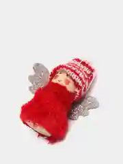 Красный новогодняя игрушка подвеска "Ангел маленький"