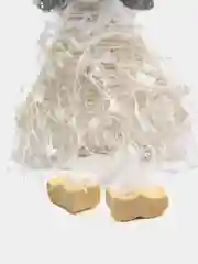 Белый новогодняя ёлочная игрушка подвеска "Ангелочки-куколки"