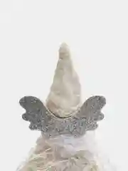 Белый новогодняя ёлочная игрушка подвеска "Ангелочки-куколки"