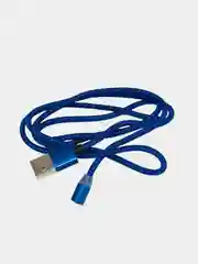 Синий кабель магнитный для зарядки телефона Lightning / micro-USB / Type-C