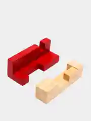 Багровый деревянные головоломки