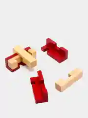 Багровый деревянные головоломки