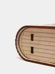 Шкатулка-книжка деревянная "Оленёнок и ёлка" с пожеланием, для украшений и мелочей
