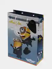 Minions 2. Пакет подарочный большой-2, 220*310*100 мм (3D дизайн)