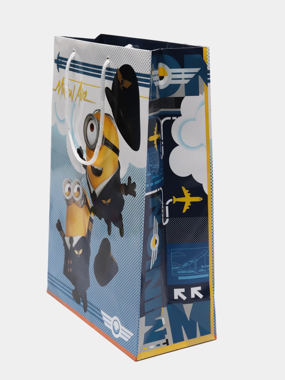 Minions 2. Пакет подарочный большой-2, 220*310*100 мм (3D дизайн)