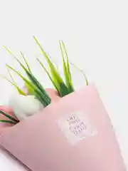 Розовый подарочный мыльный букет тюльпанов Gifts Place сувенирное фигурное мыло ручной работы