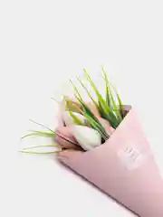 Розовый подарочный мыльный букет тюльпанов Gifts Place сувенирное фигурное мыло ручной работы