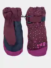 Багровый варежки-краги болоневые утепленные 6-8 лет