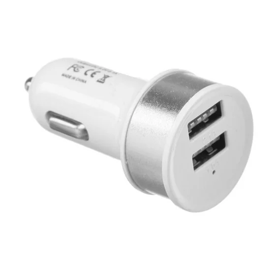 Автомобильное зарядное устройство, 2 USB, 2.1/1А, микс