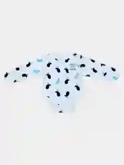 Бирюзовый боди с длинным рукавом и закрытыми ручками