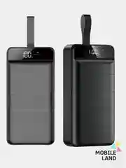 Черный внешний аккумулятор Power Bank MAIMI Mi9 50000 mAh 3 USB +Type-C+micro+IOS, быстрый заряд