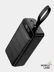 Черный внешний аккумулятор Power Bank MAIMI Mi9 50000 mAh 3 USB +Type-C+micro+IOS, быстрый заряд