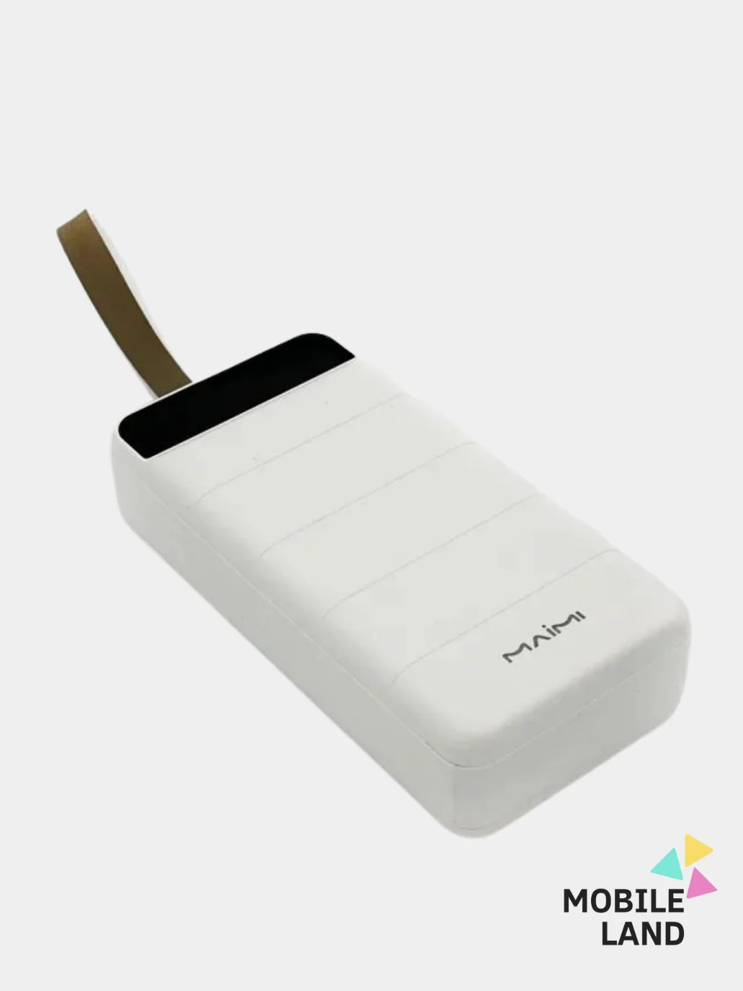Белый внешний аккумулятор Power Bank MAIMI Mi9 50000 mAh 3 USB +Type-C+micro+IOS, быстрый заряд