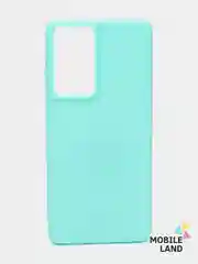 Бирюзовый чехол силиконовый для Samsung S21 / Samsung S21 Plus / S21 Ultra