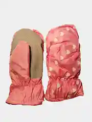 Розовый варежки-краги болоневые, утепленные, 4-6 лет