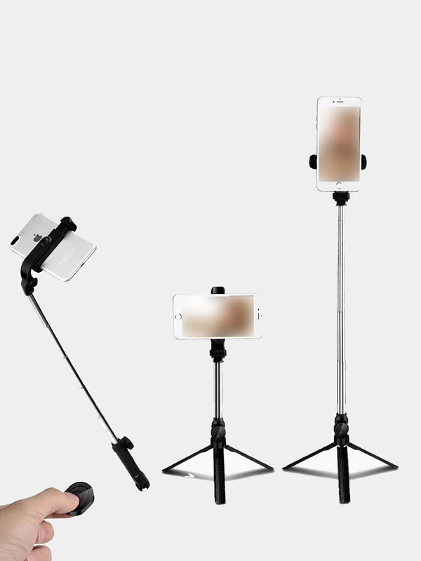 XT-10 штатив - селфи палка с  bluetooth кнопкой ( монопод штатив )