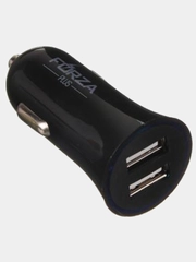 Автомобильное зарядное устройство "Комфорт", 2хUSB, 2,4 А, 5 В, 2 цвета