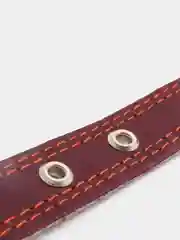 Фуксия ошейник для собак из натуральной кожи с ватином
