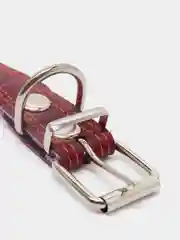 Фуксия ошейник для собак из натуральной кожи с ватином