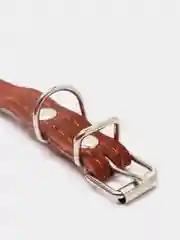 Карамельный ошейник для собак из натуральной кожи с ватином