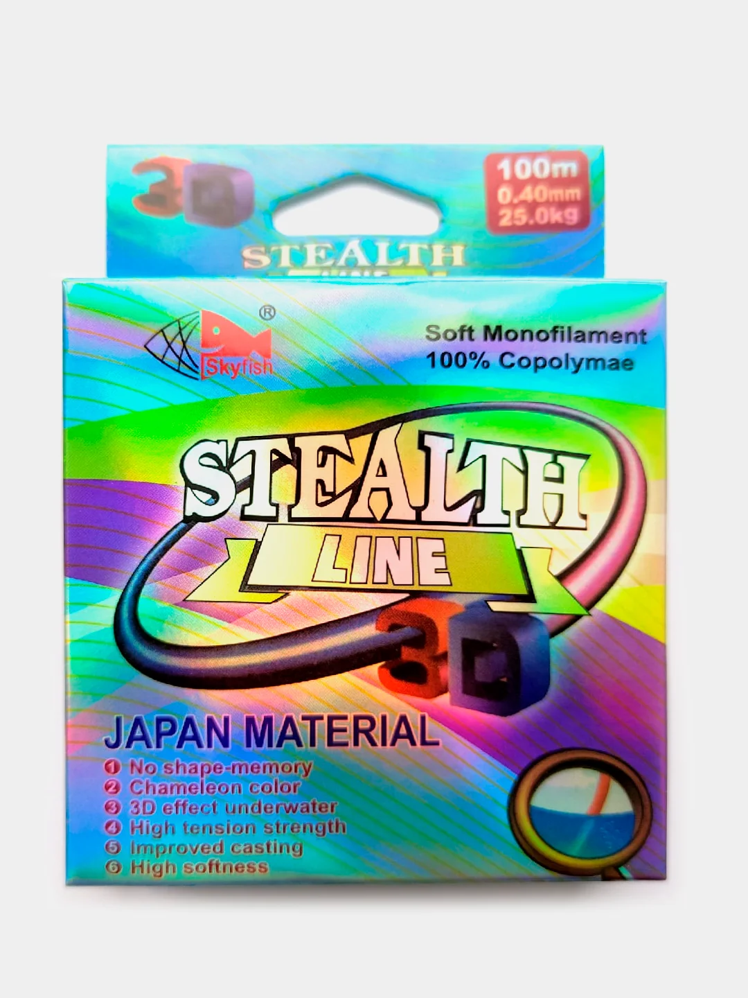 Леска 3D Stealth Line невидимая в воде 100м