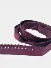 Бордовый резинка бельевая ажурная цветная шир.10мм, уп.3м,5м
