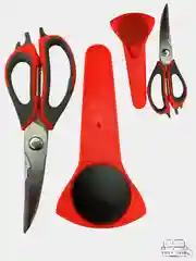 Коралловый ножницы кухонные с футляром многофункциональные
