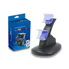 Зарядная станция двойная для джойстиков Playstation 4, DualShock 4, PS4, PS4 Slim, PS4 PRO