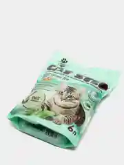 Соевый комкующийся наполнитель с ароматом зеленого чая Cat Step Tofu green tea, 6 л