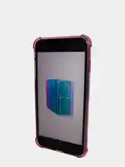 Розовый чехол силиконовый с карманом на iPhone 7/8 Plus, 11, 12, 13, Pro, Pro Max