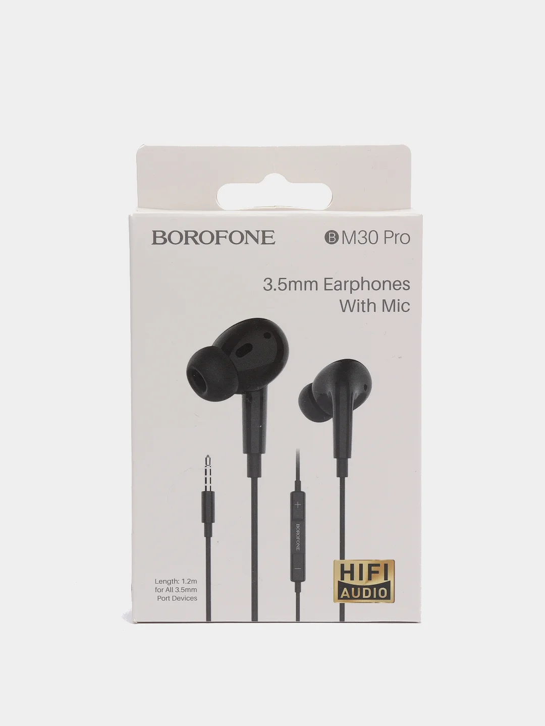Черный наушники с микрофоном Borofone BM30 PRO 3.5mm Jack