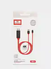 Кабель HDMI Lightning для телефона iPhone подключения айфона к монитору / телевизору