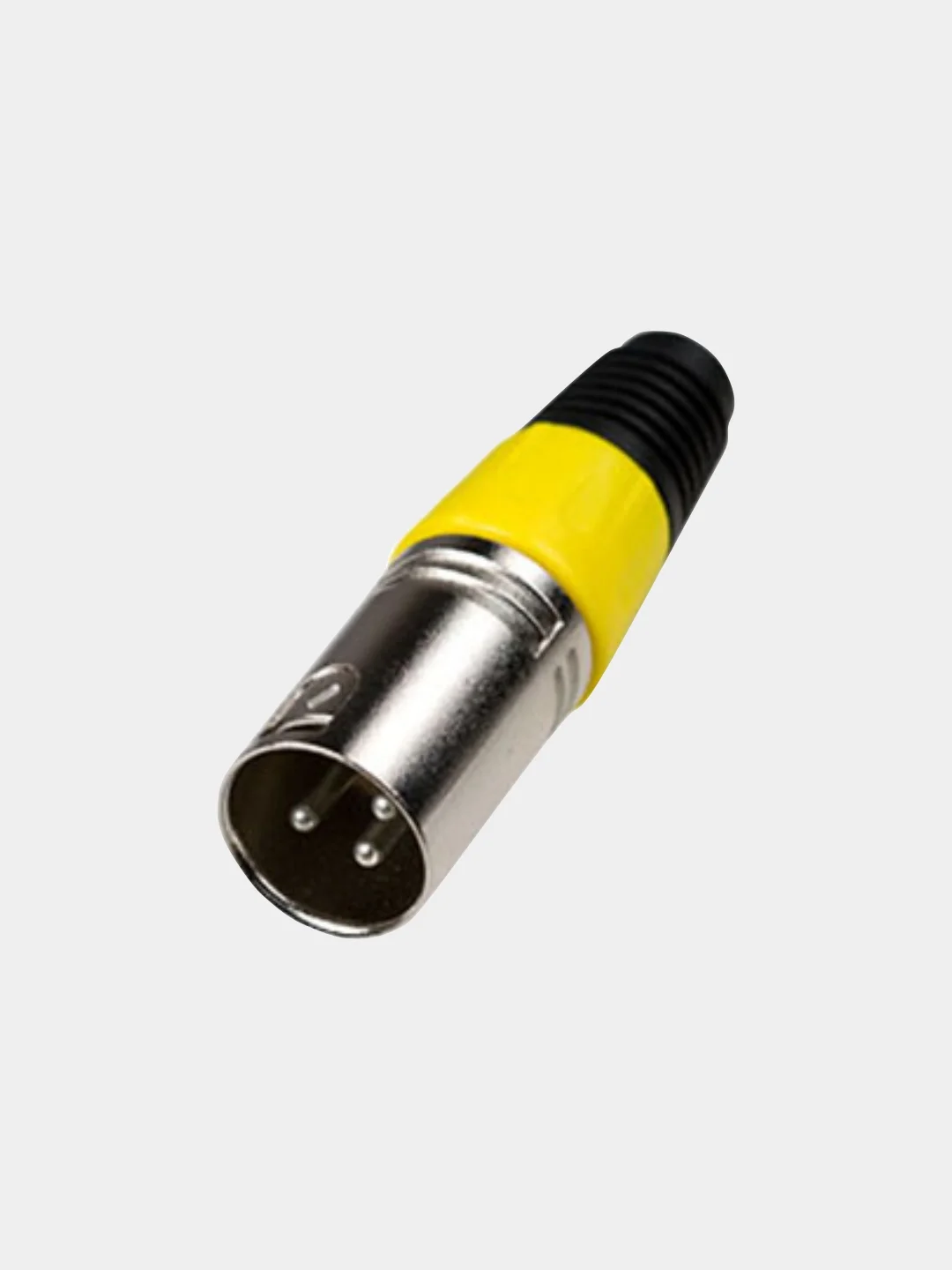 Желтый акустический разъём XLR, 3-х контактный (папа) (У)