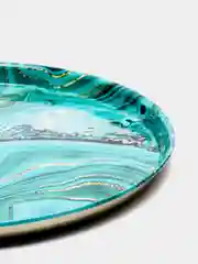 ПОДНОС СЕРВИРОВОЧНЫЙ AGNESS "МАЛАХИТ" 33*2,1 СМ