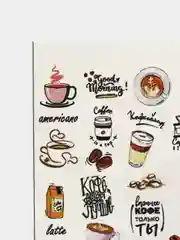 Наклейки для ногтей, слайдеры для маникюра и педикюра. Кофе