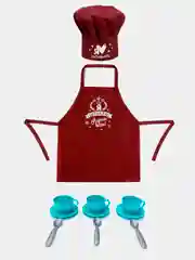 Бирюзовый детский игровой набор костюм повара