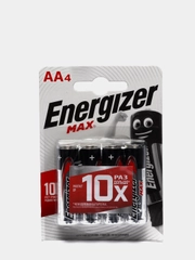 Батарейки Energizer Alkaline MАХ, тип АА LR6, 4 штуки