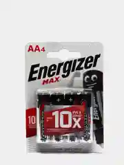 Батарейки Energizer Alkaline MАХ, тип АА LR6, 4 штуки