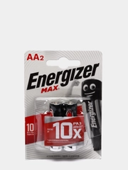 Батарейки Energizer Alkaline "Max", тип АА, LR6, 2 штуки