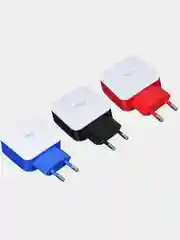 Сетевое зарядное устройство Акварель, 2хUSB, 2А, 5В, 3 цвета