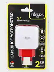 Сетевое зарядное устройство Акварель, 2хUSB, 2А, 5В, 3 цвета