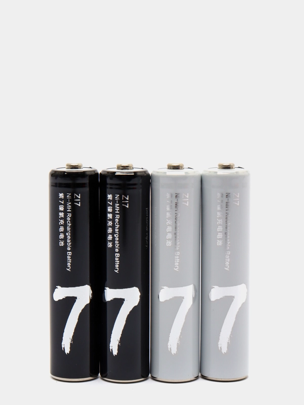 Аккумулятор Ni-MH Xiaomi ZMI типа AAA 700mAh  (уп.4 шт + чехол) (AA 711), черно-белый